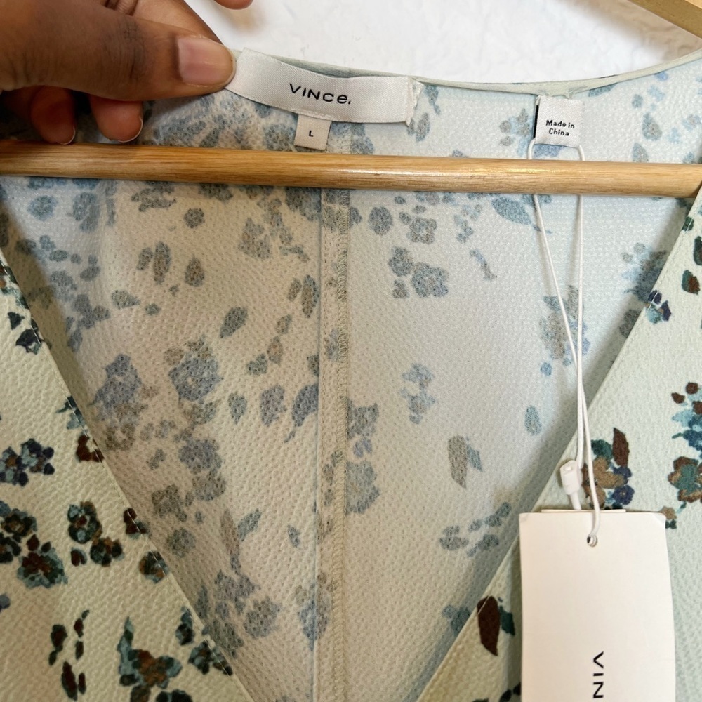 Vince Asymmetrical Floral Dress - Picture 9 of 11